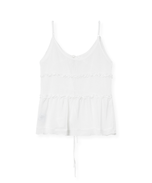 Midnight Move(ミッドナイトムーブ)の「shiffon top (white)(Tシャツ/カットソー・レディース・その他・FREE)」の4枚目の写真