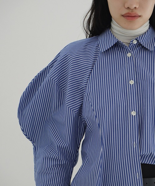 CLANE(クラネ)の「VOLUME SLEEVE SHIRTS(シャツ/ブラウス・レディース・ホワイト/ストライプ・2/1)」の15枚目の写真