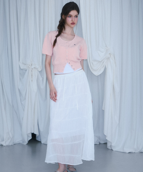 ROSEFRANTZ（ロゼフランツ）の「Eyelet Half Sleeve Cardigan [Pink]（カーディガン/ボレロ・レディース・PINK・OS）」の3枚目の写真