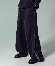 TRAVEL(gx)Side Zipper Sweat Balloon Pants Black(XEFbgpc)