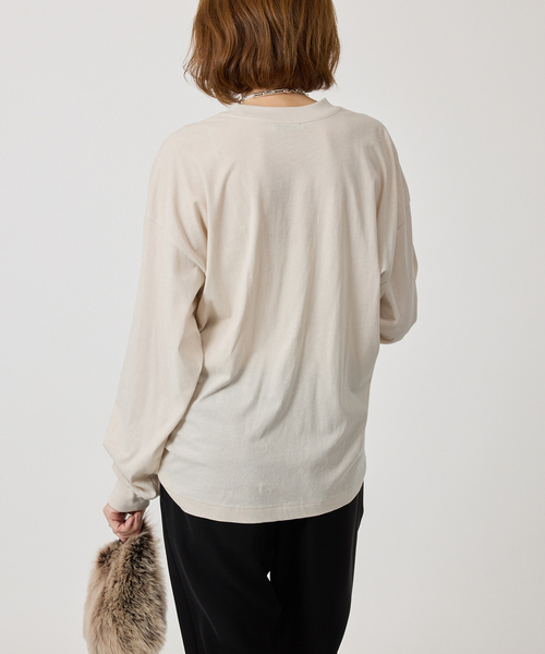 セール】ATON エイトン FRESCA NUBUCK ロングスリーブTシャツ