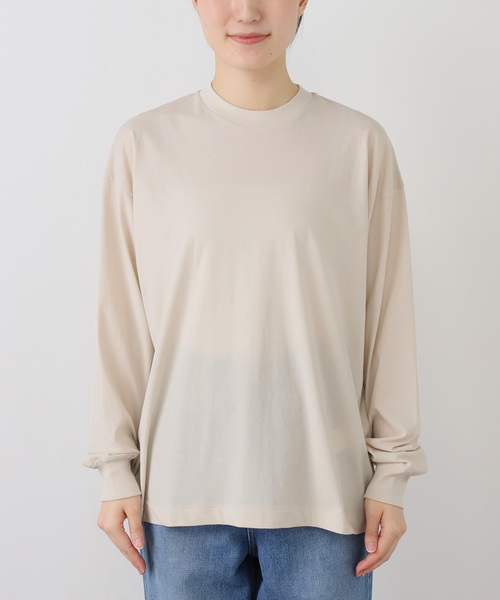 ATON（エイトン）の「ATON エイトン FRESCA NUBUCK ロングスリーブTシャツ KKAGGW0604（Tシャツ/カットソー・レディース・ボルドー/アイボリー・SMALL）」の21枚目の写真