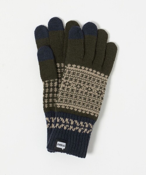 EVOLG（エヴォログ）の「＜EVOLG＞FLEUR グローブ -タッチスクリーン対応-（手袋・メンズ・オリーブ/ネイビー・FREE）」の3枚目の写真