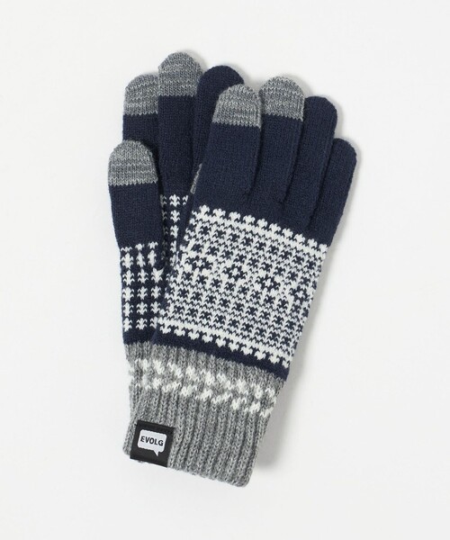 EVOLG（エヴォログ）の「＜EVOLG＞FLEUR グローブ -タッチスクリーン対応-（手袋・メンズ・オリーブ/ネイビー・FREE）」の4枚目の写真