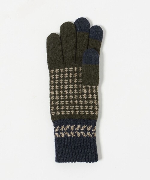 EVOLG（エヴォログ）の「＜EVOLG＞FLEUR グローブ -タッチスクリーン対応-（手袋・メンズ・オリーブ/ネイビー・FREE）」の6枚目の写真