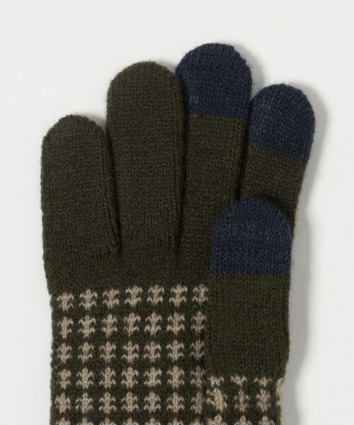 EVOLG（エヴォログ）の「＜EVOLG＞FLEUR グローブ -タッチスクリーン対応-（手袋・メンズ・オリーブ/ネイビー・FREE）」の7枚目の写真