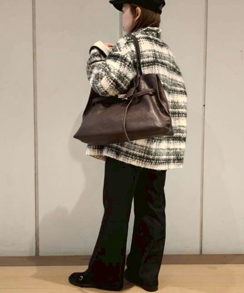 Scrap Book（スクラップブック）の「【atneK AND Scrap Book】ロングベルトヘキサゴントート（トートバッグ・レディース・ブラウン/ブラック・FREE）」の9枚目の写真