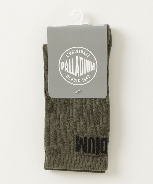 PALLADIUM（パラディウム）の「PALLADIUM/パラディウム MID HT LOGO SOCK 01（ソックス/靴下・メンズ・ホワイト/レッド/ブラック/カーキ・M(24-26)/L(27-29)）」の3枚目の写真