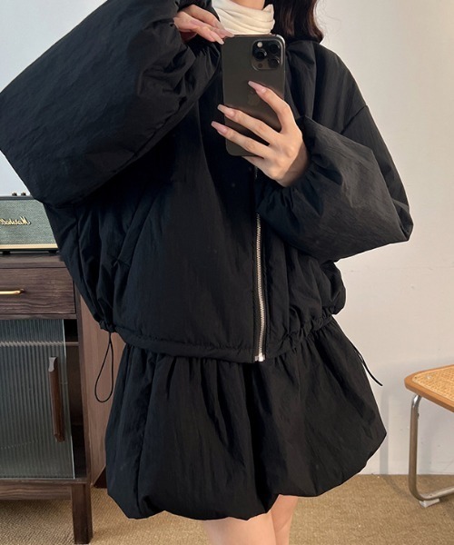 送料込★ソブリンハウス★英国ハルステッドソラーロセットアップ★size46 セール】パフジャケット＋バルーンスカートセットアップ（セットアップ