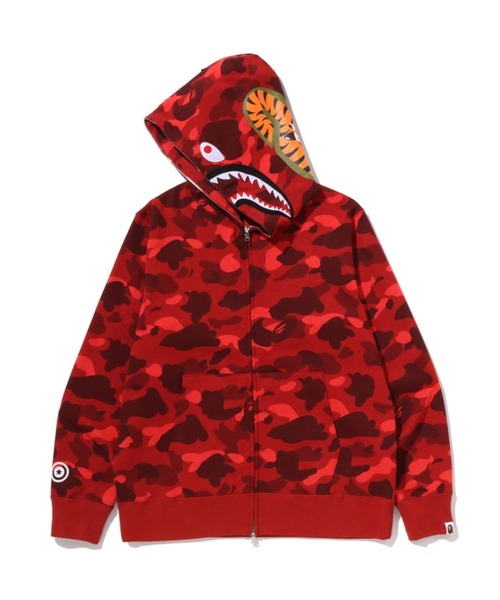 A BATHING APE(アベイシングエイプ)の「COLOR CAMO SHARK FULL ZIP HOODIE(パーカー・メンズ・ブラック/パープル/ネイビー/レッド・X-LARGE/SMALL/XXX-LARGE/XX-LARGE/LARGE/MEDIUM)」の8枚目の写真