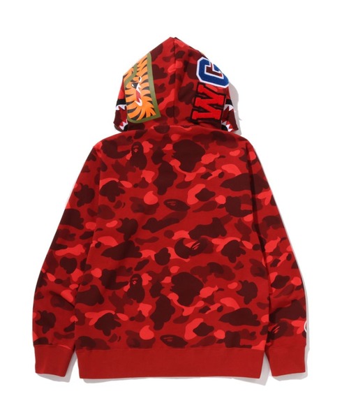 A BATHING APE(アベイシングエイプ)の「COLOR CAMO SHARK FULL ZIP HOODIE(パーカー・メンズ・ブラック/パープル/ネイビー/レッド・X-LARGE/SMALL/XXX-LARGE/XX-LARGE/LARGE/MEDIUM)」の12枚目の写真