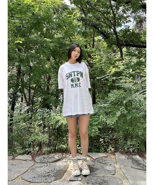 SAINTPAIN（セイントペイン）の「SP SNTPN ロゴ T シャツ - ホワイト（Tシャツ/カットソー・レディース・その他・LARGE/MEDIUM/SMALL/X-LARGE）」の21枚目の写真