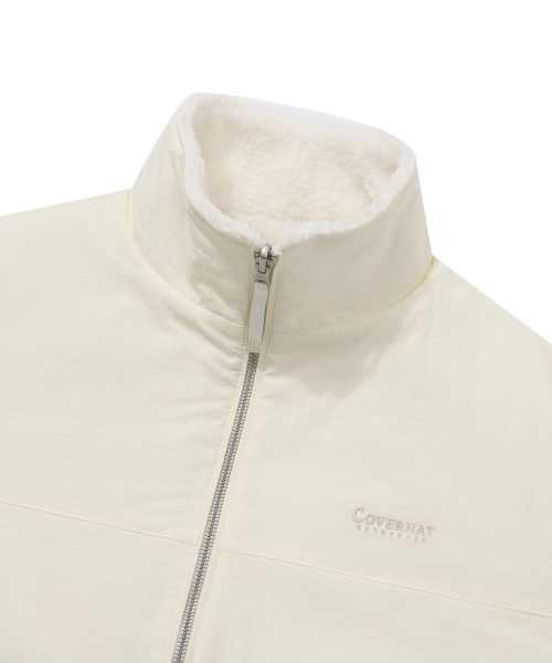 COVERNAT（カバーナット）の「スタンドカラーリバーシブルシェルパジャケットアイボリー（その他アウター・レディース・その他・MEDIUM/LARGE/X-LARGE/XX-LARGE/SMALL/X-SMALL）」の10枚目の写真