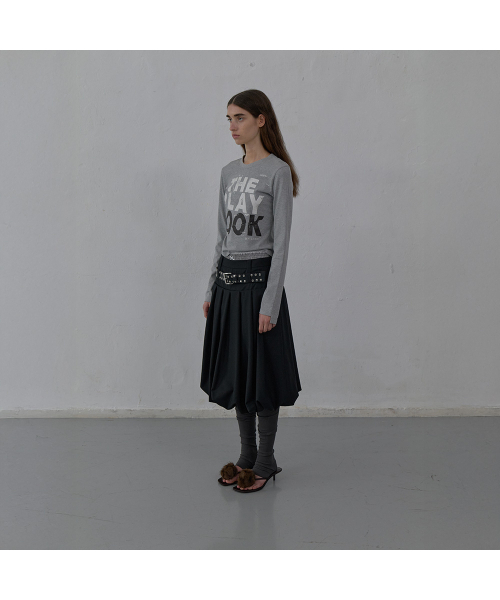 LCDC TM(エルシーディーシーティーエム)の「PRINTED JERSEY TOP (MELANGE GREY)(Tシャツ/カットソー・レディース・その他・SMALL/MEDIUM)」の2枚目の写真