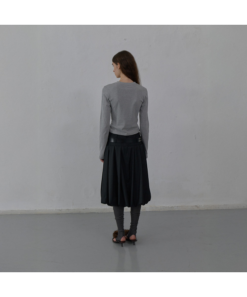 LCDC TM(エルシーディーシーティーエム)の「PRINTED JERSEY TOP (MELANGE GREY)(Tシャツ/カットソー・レディース・その他・SMALL/MEDIUM)」の3枚目の写真