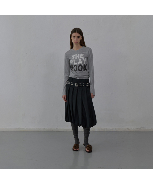 LCDC TM(エルシーディーシーティーエム)の「PRINTED JERSEY TOP (MELANGE GREY)(Tシャツ/カットソー・レディース・その他・SMALL/MEDIUM)」の4枚目の写真