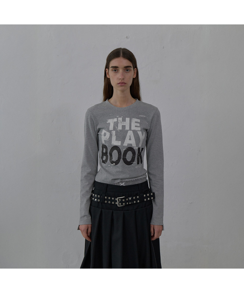 LCDC TM(エルシーディーシーティーエム)の「PRINTED JERSEY TOP (MELANGE GREY)(Tシャツ/カットソー・レディース・その他・SMALL/MEDIUM)」の5枚目の写真