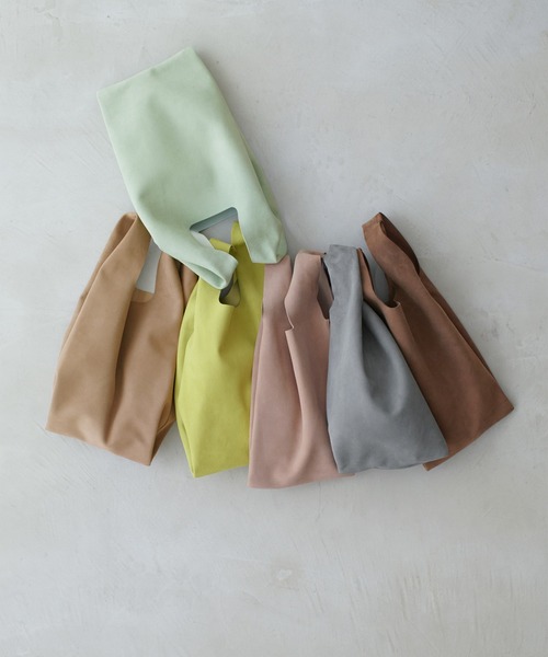 STANDARD SUPPLY(スタンダードサプライ)の「スタンダードサプライ / SHEEP SUEDE シープスエード / MINI BAG ミニバッグ(トートバッグ・レディース・グレー/スモークピンク/ブラウン/ライム/ベージュ/ミント・FREE)」の7枚目の写真