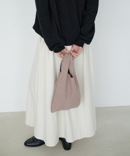STANDARD SUPPLY(スタンダードサプライ)の「スタンダードサプライ / SHEEP SUEDE シープスエード / MINI BAG ミニバッグ(トートバッグ・レディース・グレー/スモークピンク/ブラウン/ライム/ベージュ/ミント・FREE)」の10枚目の写真