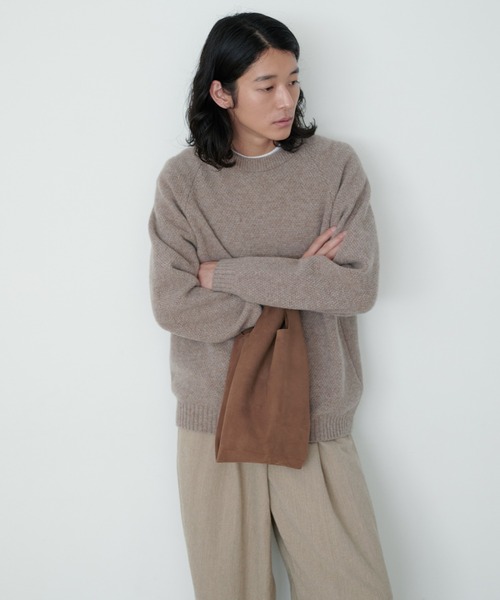 STANDARD SUPPLY(スタンダードサプライ)の「スタンダードサプライ / SHEEP SUEDE シープスエード / MINI BAG ミニバッグ(トートバッグ・レディース・グレー/スモークピンク/ブラウン/ライム/ベージュ/ミント・FREE)」の14枚目の写真