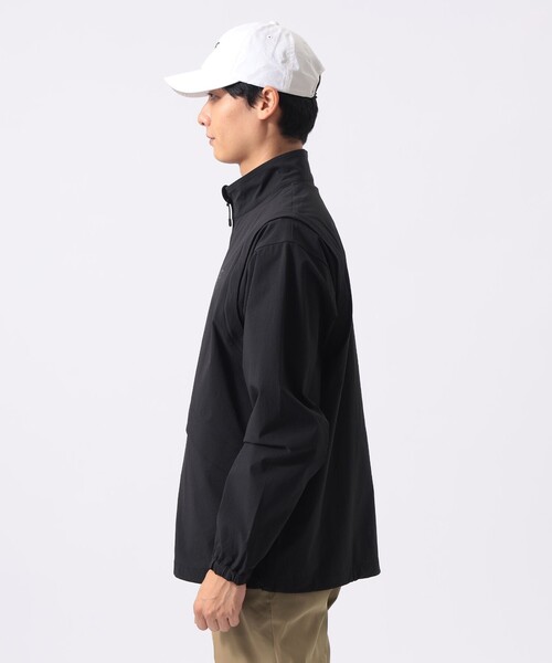 BEAMS GOLF(ビームスゴルフ)の「ORANGE LABEL / 2WAY ストレッチ リップストップブルゾン(ブルゾン・メンズ・ベージュ/ブラック・MEDIUM/LARGE/X-LARGE/SMALL)」の9枚目の写真
