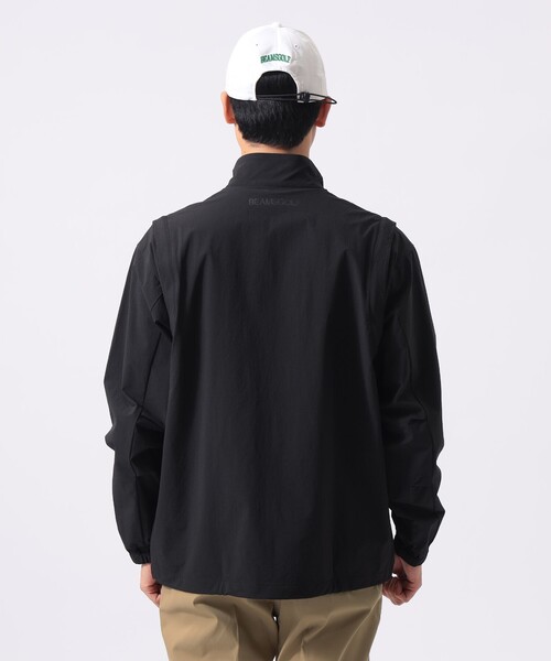 BEAMS GOLF(ビームスゴルフ)の「ORANGE LABEL / 2WAY ストレッチ リップストップブルゾン(ブルゾン・メンズ・ベージュ/ブラック・MEDIUM/LARGE/X-LARGE/SMALL)」の10枚目の写真