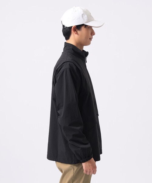 BEAMS GOLF(ビームスゴルフ)の「ORANGE LABEL / 2WAY ストレッチ リップストップブルゾン(ブルゾン・メンズ・ベージュ/ブラック・MEDIUM/LARGE/X-LARGE/SMALL)」の11枚目の写真