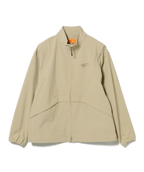 BEAMS GOLF(ビームスゴルフ)の「ORANGE LABEL / 2WAY ストレッチ リップストップブルゾン(ブルゾン・メンズ・ベージュ/ブラック・MEDIUM/LARGE/X-LARGE/SMALL)」の16枚目の写真