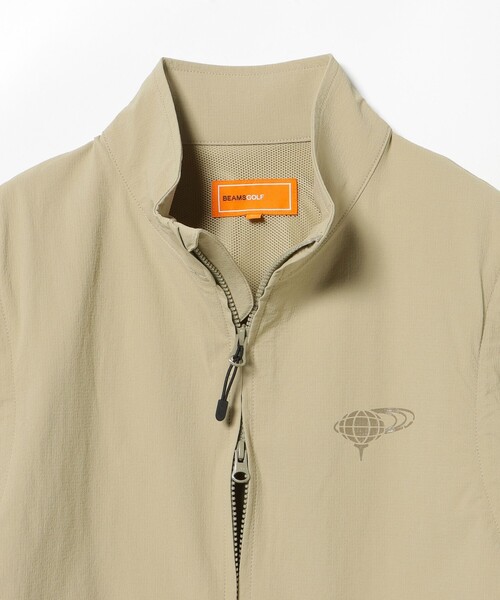 BEAMS GOLF(ビームスゴルフ)の「ORANGE LABEL / 2WAY ストレッチ リップストップブルゾン(ブルゾン・メンズ・ベージュ/ブラック・MEDIUM/LARGE/X-LARGE/SMALL)」の17枚目の写真