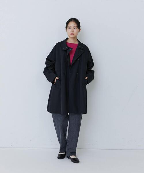 conges payes ADIEU TRISTESSE（コンジェ ペイエ アデュートリステス）の「ライナー付きスタンドカラーコート（その他アウター・レディース・ブラック/ベージュ・38）」の3枚目の写真