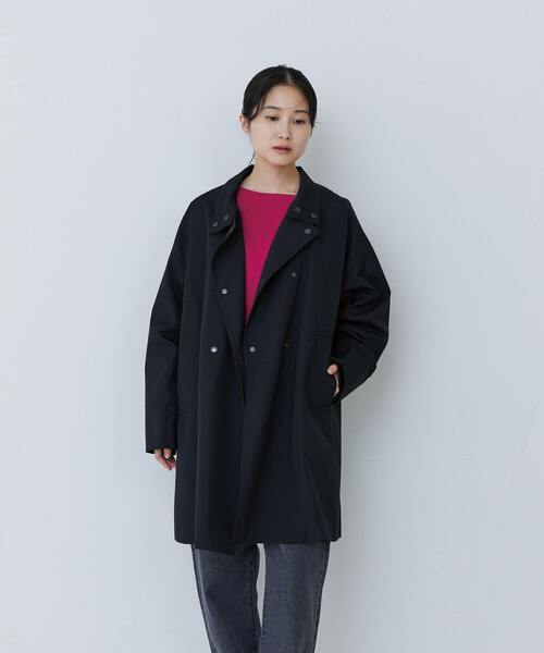 conges payes ADIEU TRISTESSE（コンジェ ペイエ アデュートリステス）の「ライナー付きスタンドカラーコート（その他アウター・レディース・ブラック/ベージュ・38）」の6枚目の写真