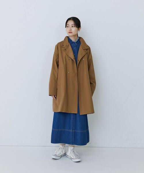 conges payes ADIEU TRISTESSE（コンジェ ペイエ アデュートリステス）の「ライナー付きスタンドカラーコート（その他アウター・レディース・ブラック/ベージュ・38）」の10枚目の写真