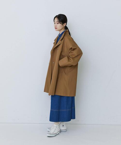 conges payes ADIEU TRISTESSE（コンジェ ペイエ アデュートリステス）の「ライナー付きスタンドカラーコート（その他アウター・レディース・ブラック/ベージュ・38）」の11枚目の写真