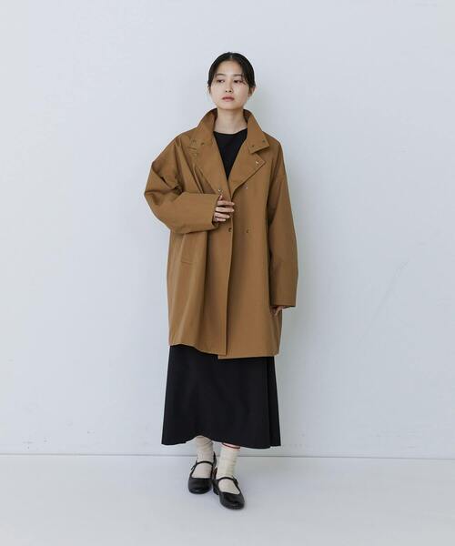 conges payes ADIEU TRISTESSE（コンジェ ペイエ アデュートリステス）の「ライナー付きスタンドカラーコート（その他アウター・レディース・ブラック/ベージュ・38）」の13枚目の写真