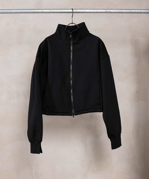 en CAnAF(エンカナフ)の「【着るだけであか抜けシルエット】ダブルジップブルゾン(パーカー・レディース・アイボリー/ブラック/チャコールグレー・フリー)」の12枚目の写真