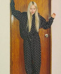 KOOKEESEE（クキシ）の「星バンディングパンツ（ブラック）（スウェットパンツ）」