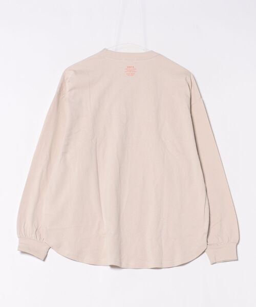 GENERATOR(ジェネレーター)の「ジェネレーター What L/S Tシャツ(Tシャツ/カットソー・レディース・チャコールグレー/ベージュ系その他/ホワイト・F)」の4枚目の写真
