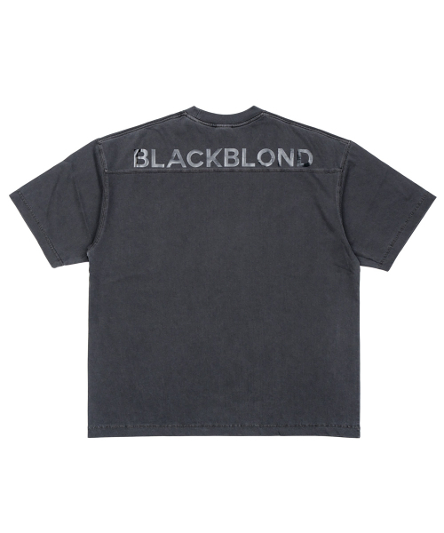 BLACK BLOND(ブラック ブロンド)の「ビビディヒドゥンスローガンピグメント半袖Tシャツ(チャコール)(Tシャツ/カットソー・レディース・その他・MEDIUM/LARGE/X-LARGE)」の2枚目の写真