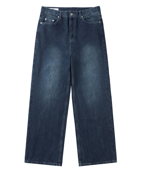 OURDAYZ（アワーデイズ）の「ウォッシュドクラックワイドデニムパンツ [WASHED DEEP BLUE]（デニムパンツ・レディース・その他・MEDIUM/LARGE/X-LARGE）」の5枚目の写真