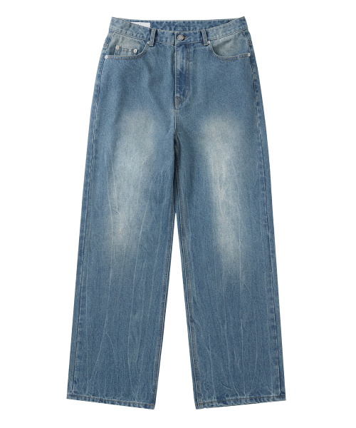 OURDAYZ（アワーデイズ）の「ウォッシュドクラックワイドデニムパンツ [WASHED DEEP BLUE]（デニムパンツ・レディース・その他・MEDIUM/LARGE/X-LARGE）」の6枚目の写真