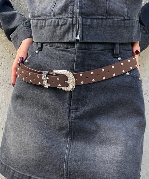 3.3 Field Trip (3.3フィールドトリップ)の「3.3 Field Trip/ウエスタデザインベルト(ベルト・レディース・ブラック/ブラウン・FREE)」の1枚目の写真