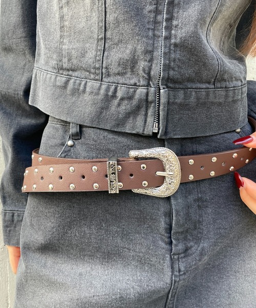 3.3 Field Trip (3.3フィールドトリップ)の「3.3 Field Trip/ウエスタデザインベルト(ベルト・レディース・ブラック/ブラウン・FREE)」の11枚目の写真