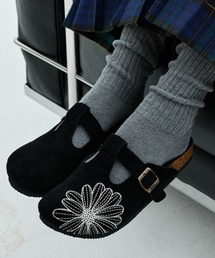 CLASSIQUE T-STRAP SUEDE MULE / クラシック ストラップ スウェード ミュール サンダル