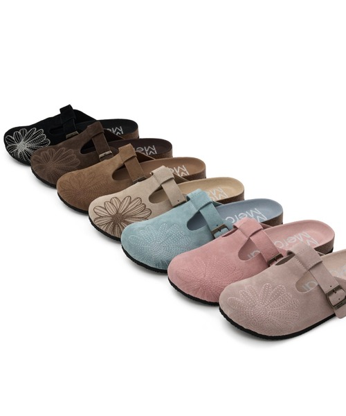 Mardi Mercredi(マルディメクルディ)の「CLASSIQUE T-STRAP SUEDE MULE / クラシック ストラップ スウェード ミュール サンダル(スリッポン・レディース・サンドベージュ/ブラウン/スモークピンク/ブラック/ダークブラウン/ピンク・23cm/24cm/25cm)」の9枚目の写真