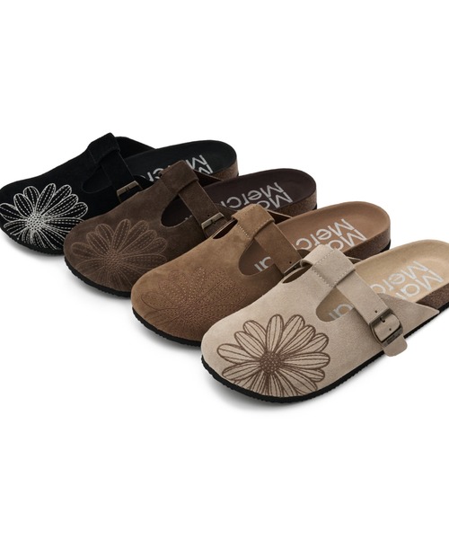 Mardi Mercredi(マルディメクルディ)の「CLASSIQUE T-STRAP SUEDE MULE / クラシック ストラップ スウェード ミュール サンダル(スリッポン・レディース・サンドベージュ/ブラウン/スモークピンク/ブラック/ダークブラウン/ピンク・23cm/24cm/25cm)」の10枚目の写真