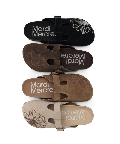 CLASSIQUE T-STRAP SUEDE MULE / クラシック ストラップ スウェード