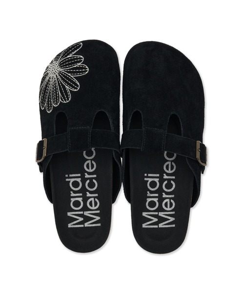 Mardi Mercredi(マルディメクルディ)の「CLASSIQUE T-STRAP SUEDE MULE / クラシック ストラップ スウェード ミュール サンダル(スリッポン・レディース・サンドベージュ/ブラウン/スモークピンク/ブラック/ダークブラウン/ピンク・23cm/24cm/25cm)」の13枚目の写真