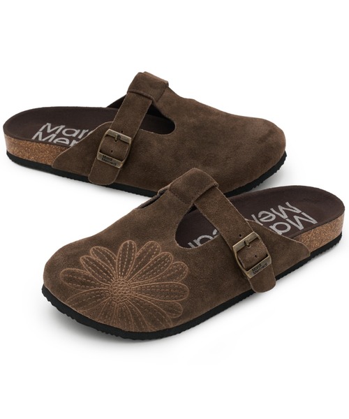 Mardi Mercredi(マルディメクルディ)の「CLASSIQUE T-STRAP SUEDE MULE / クラシック ストラップ スウェード ミュール サンダル(スリッポン・レディース・サンドベージュ/ブラウン/スモークピンク/ブラック/ダークブラウン/ピンク・23cm/24cm/25cm)」の22枚目の写真