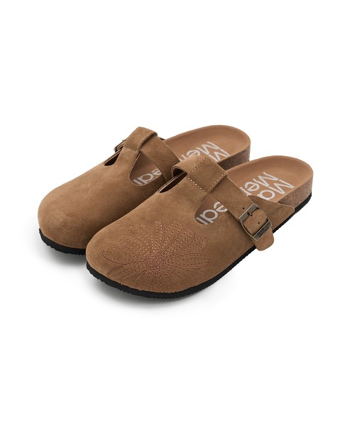 Mardi Mercredi(マルディメクルディ)の「CLASSIQUE T-STRAP SUEDE MULE / クラシック ストラップ スウェード ミュール サンダル(スリッポン・レディース・サンドベージュ/ブラウン/スモークピンク/ブラック/ダークブラウン/ピンク・23cm/24cm/25cm)」の14枚目の写真