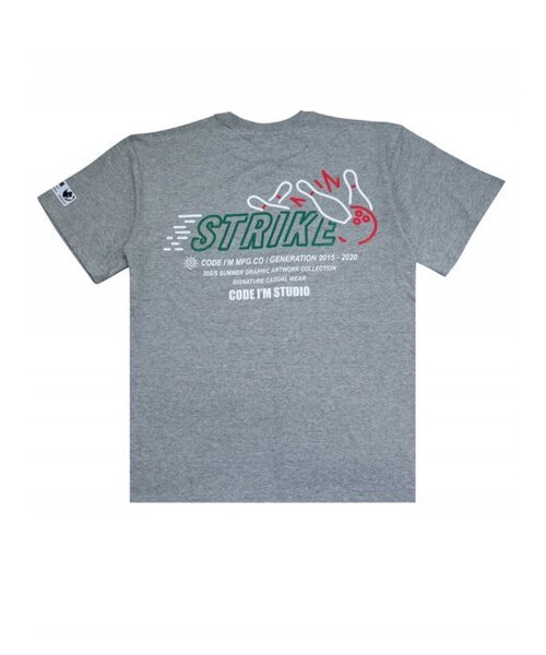 CODE I'M(コードアイエム)の「ボウリングストライクプリントオーバーサイズ半袖Tシャツグレー(Tシャツ/カットソー・メンズ・その他・LARGE/MEDIUM)」の1枚目の写真